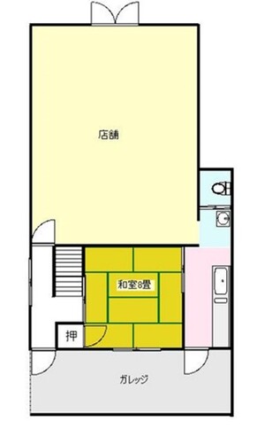 元化粧品店、人気のショップが並ぶ商店街の好立地！の間取り