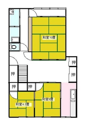 駅チカ！屋上付きの商店街に面した住居物件の間取り